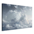 Canvas Print Astral Calm Stars in Clouds