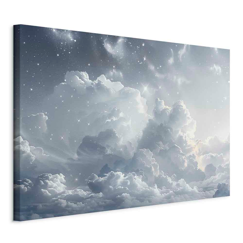 Canvas Print Astral Calm Stars in Clouds