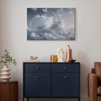 Canvas Print Astral Calm Stars in Clouds