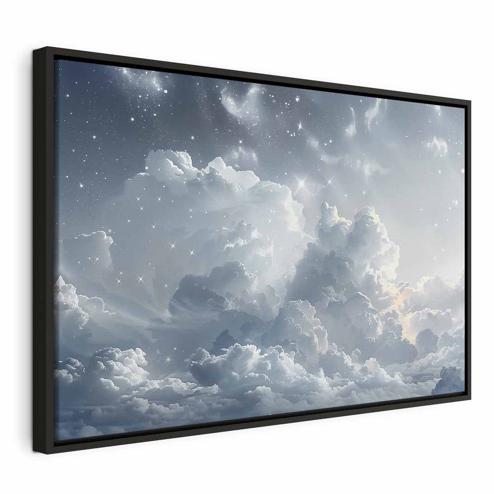Canvas Print Astral Calm Stars in Clouds