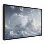 Canvas Print Astral Calm Stars in Clouds