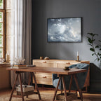 Canvas Print Astral Calm Stars in Clouds