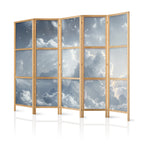 Japanese Room Divider Astral Calm: Stars over Clouds