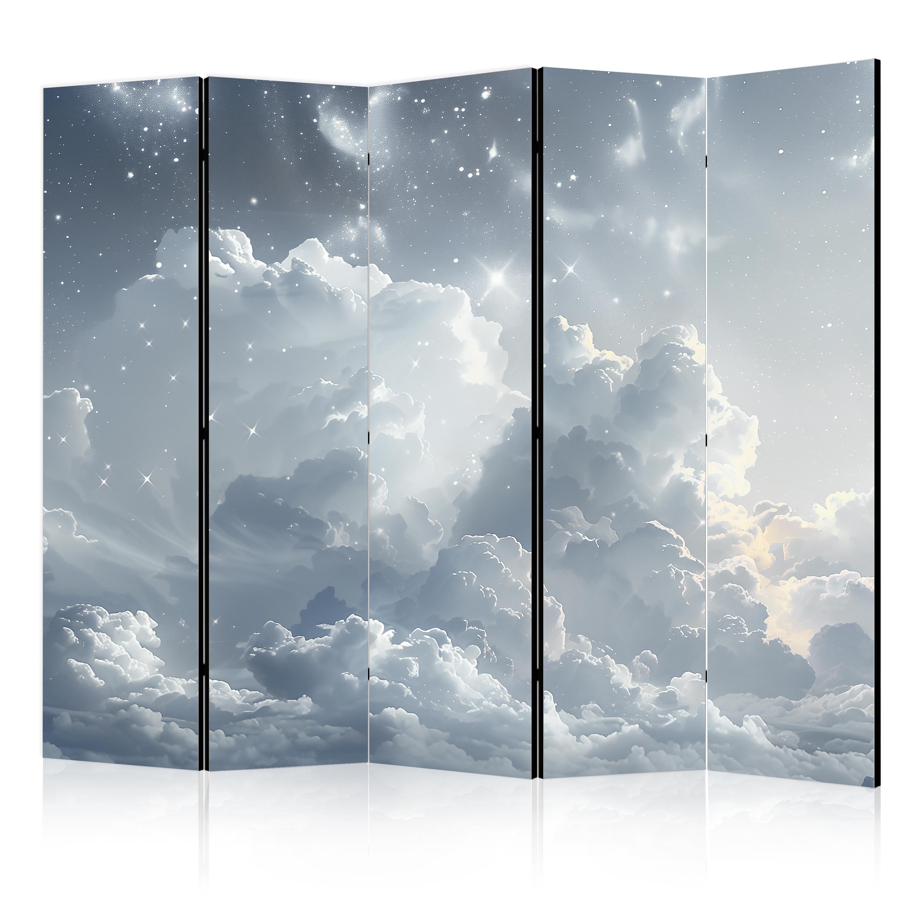 Room Divider Astral Calm: Stars over Clouds