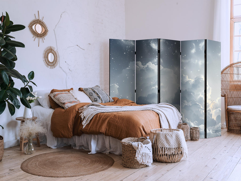 Room Divider Astral Calm: Stars over Clouds