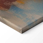 Flowery Garden Bench Impressionist Canvas Print