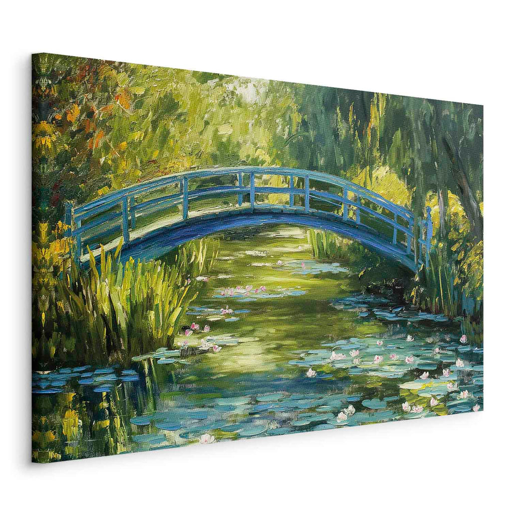 Impressionist Bridge Landscape DIY Large Canvas Print