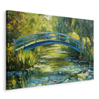 Impressionist Bridge Landscape DIY Large Canvas Print