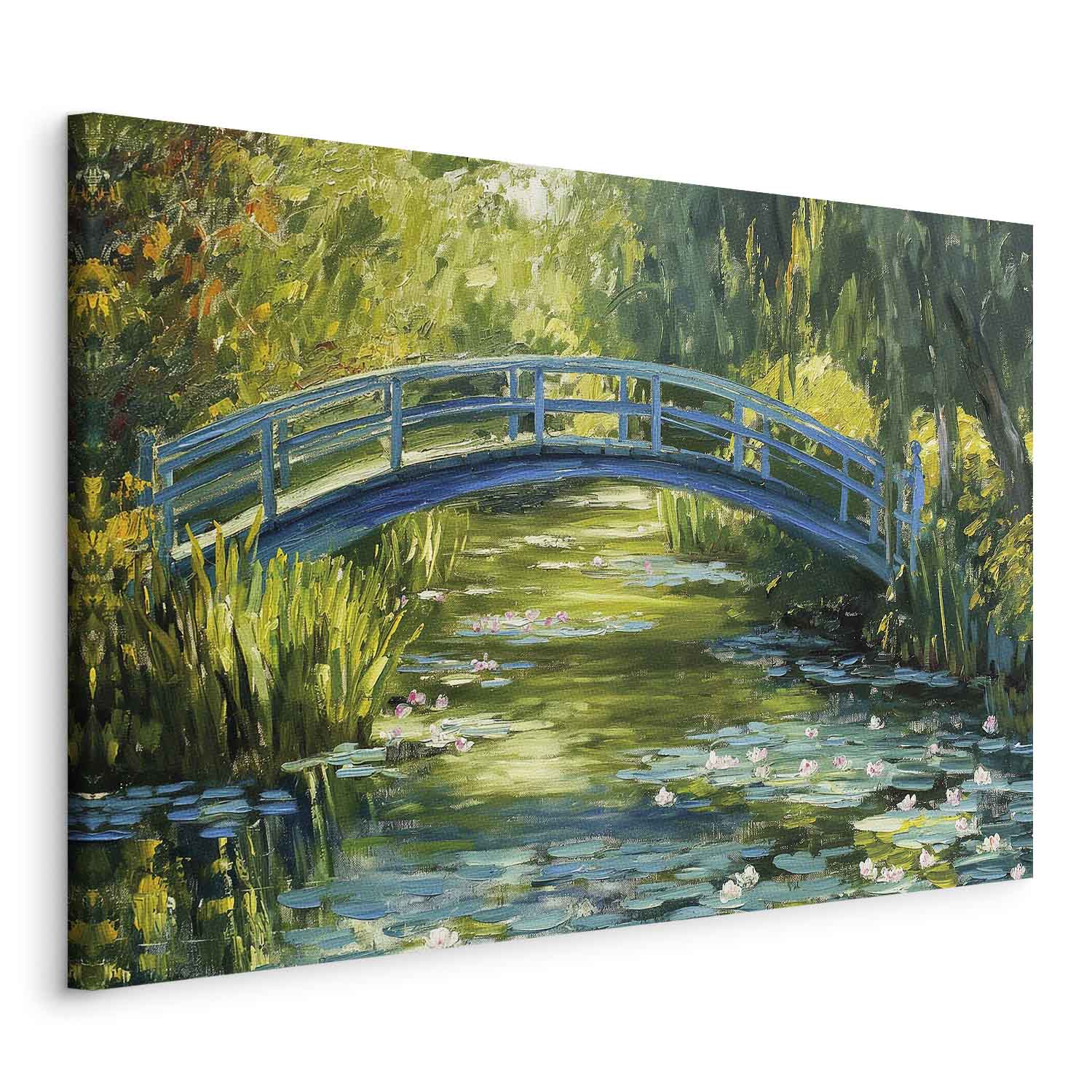 Impressionist Bridge Landscape DIY Large Canvas Print