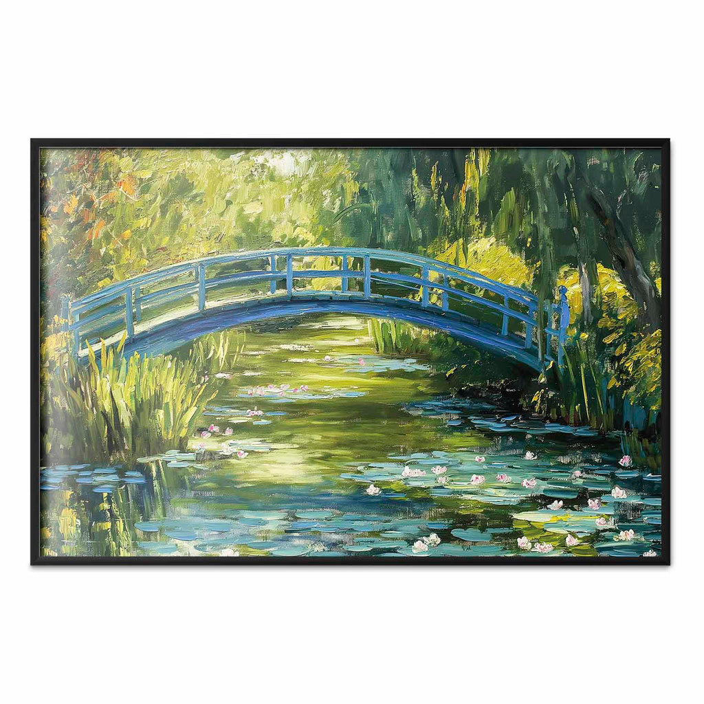 Impressionist Bridge Landscape Poster