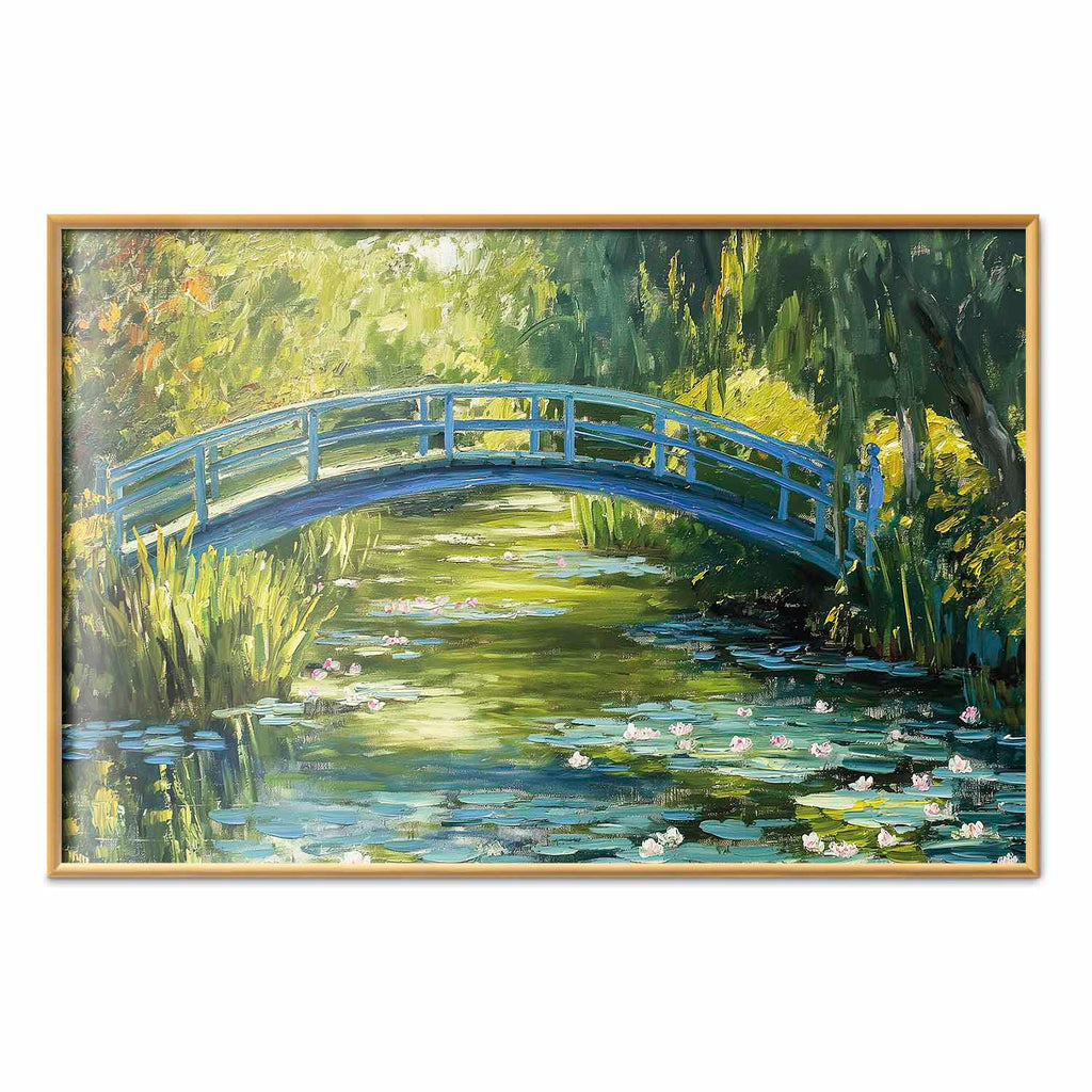 Impressionist Bridge Landscape Poster