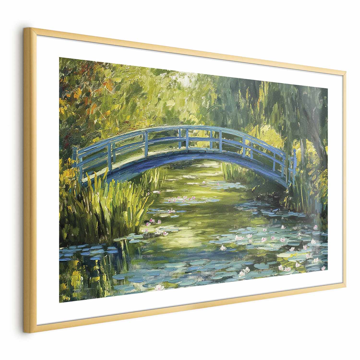 Impressionist Bridge Landscape Poster