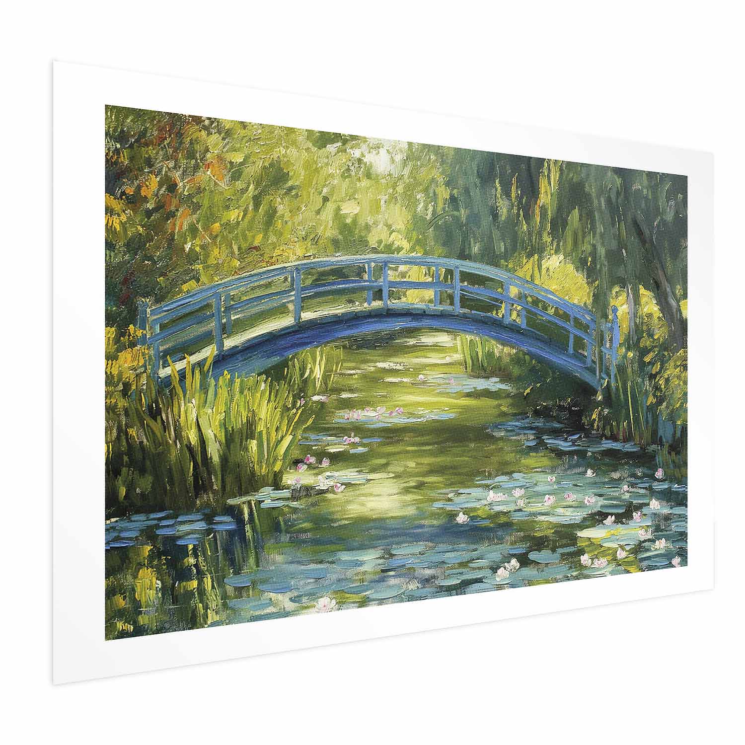 Impressionist Bridge Landscape Poster
