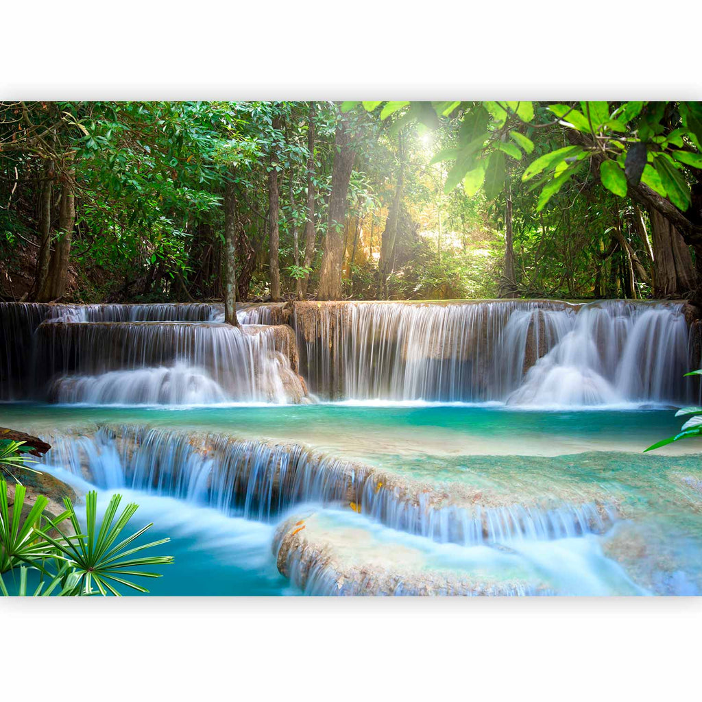 Forest Waterfall River Landscape Wall Mural