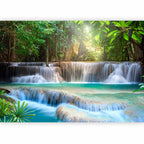 Forest Waterfall River Landscape Wall Mural