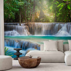 Forest Waterfall River Landscape Wall Mural