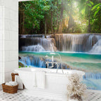 Forest Waterfall River Landscape Wall Mural