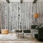 Birch Forest Nature Wall Mural