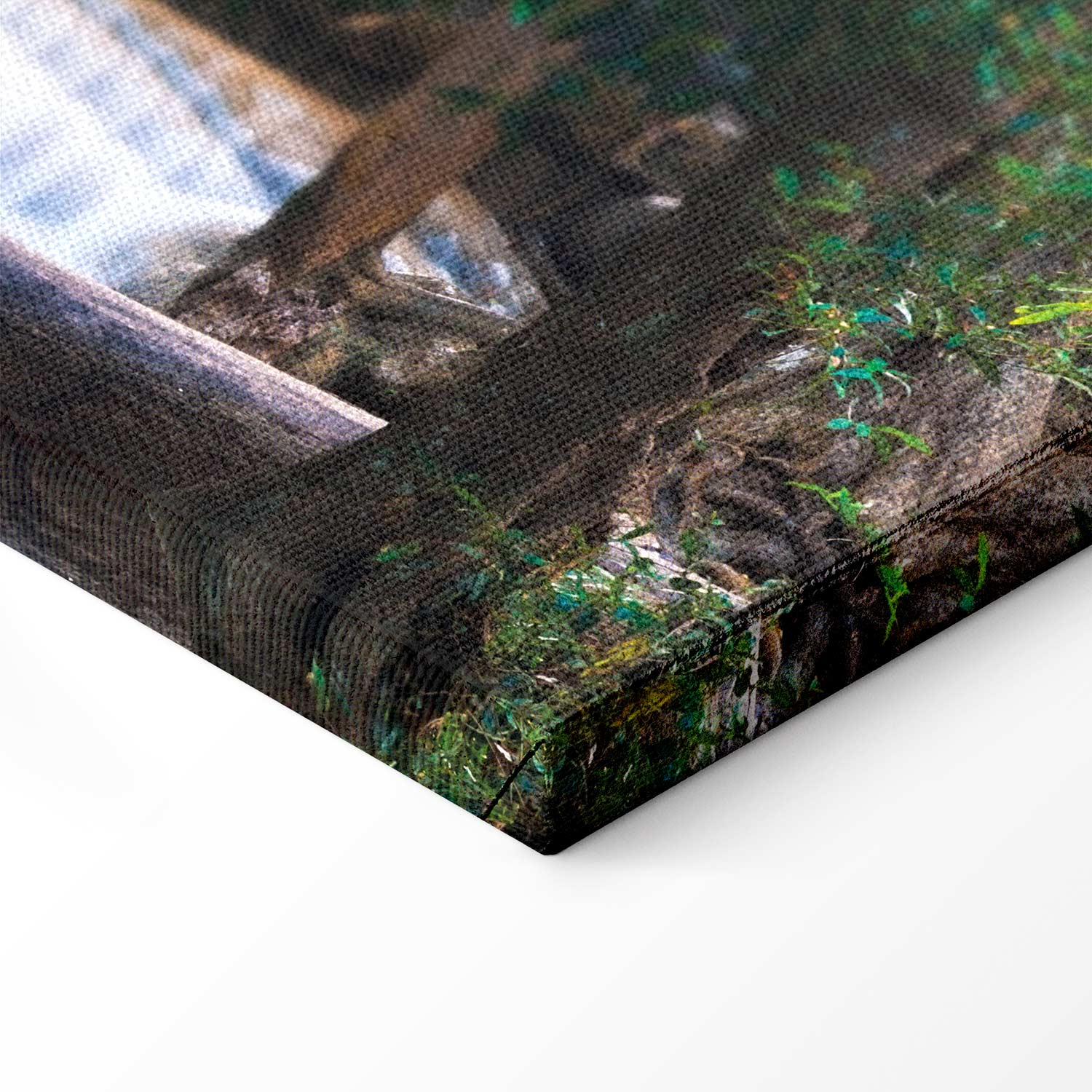 Buddha Waterfall Zen Canvas Print