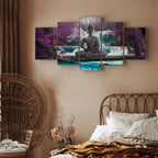 Waterfall Buddha Zen Canvas Print