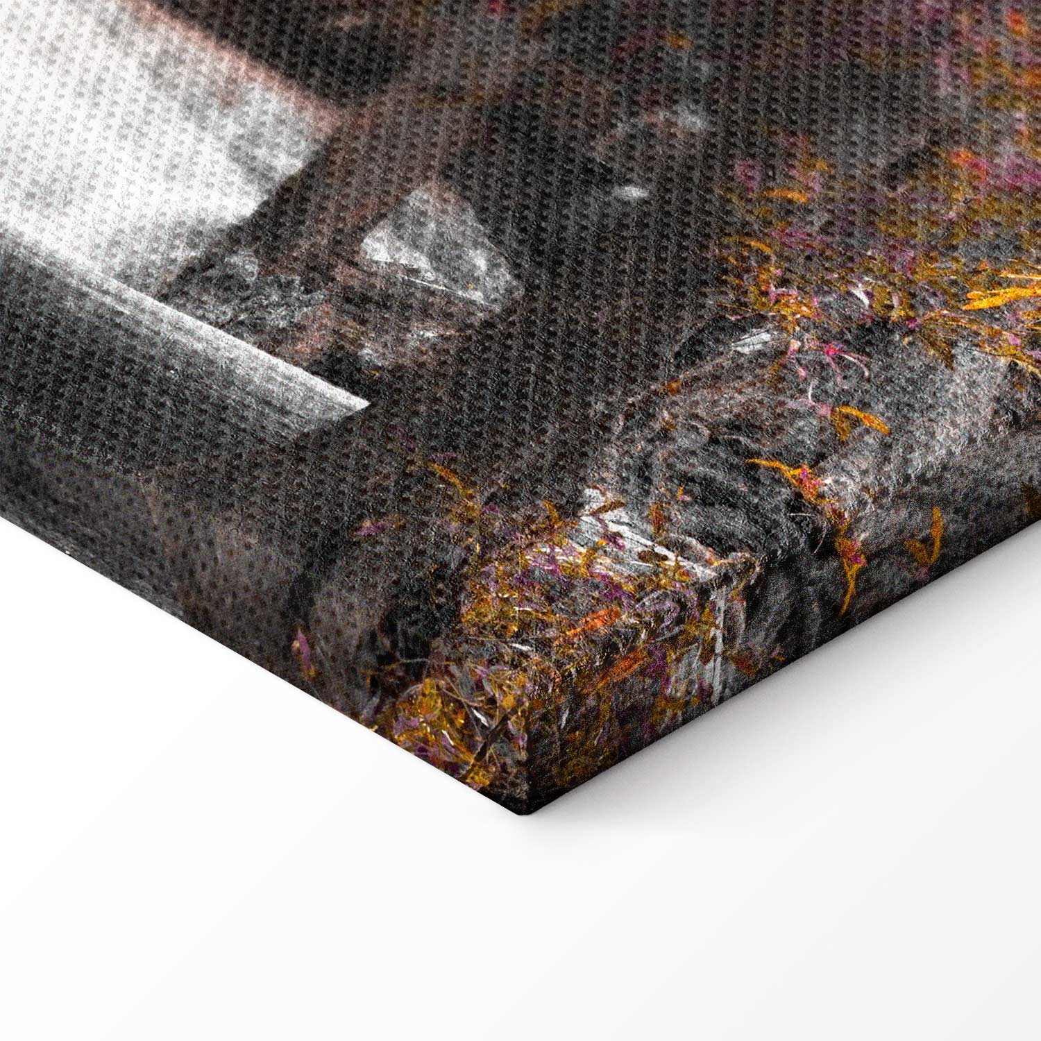 Autumn Buddha Waterfall Zen Canvas Print