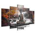 Autumn Buddha Waterfall Zen Canvas Print