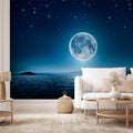 Moonlit Sea Sky Landscape Wall Mural
