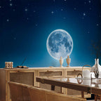 Moonlit Sea Sky Landscape Wall Mural