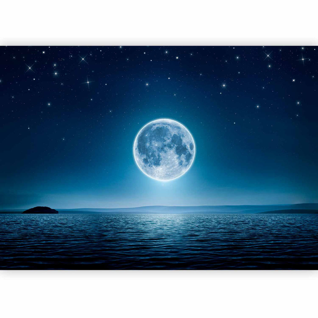 Moonlit Sea Sky Landscape Wall Mural