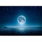 Moonlit Sea Sky Landscape Wall Mural