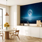 Moonlit Sea Sky Landscape Wall Mural