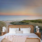 Morning Beach Walk Sea Wall Mural