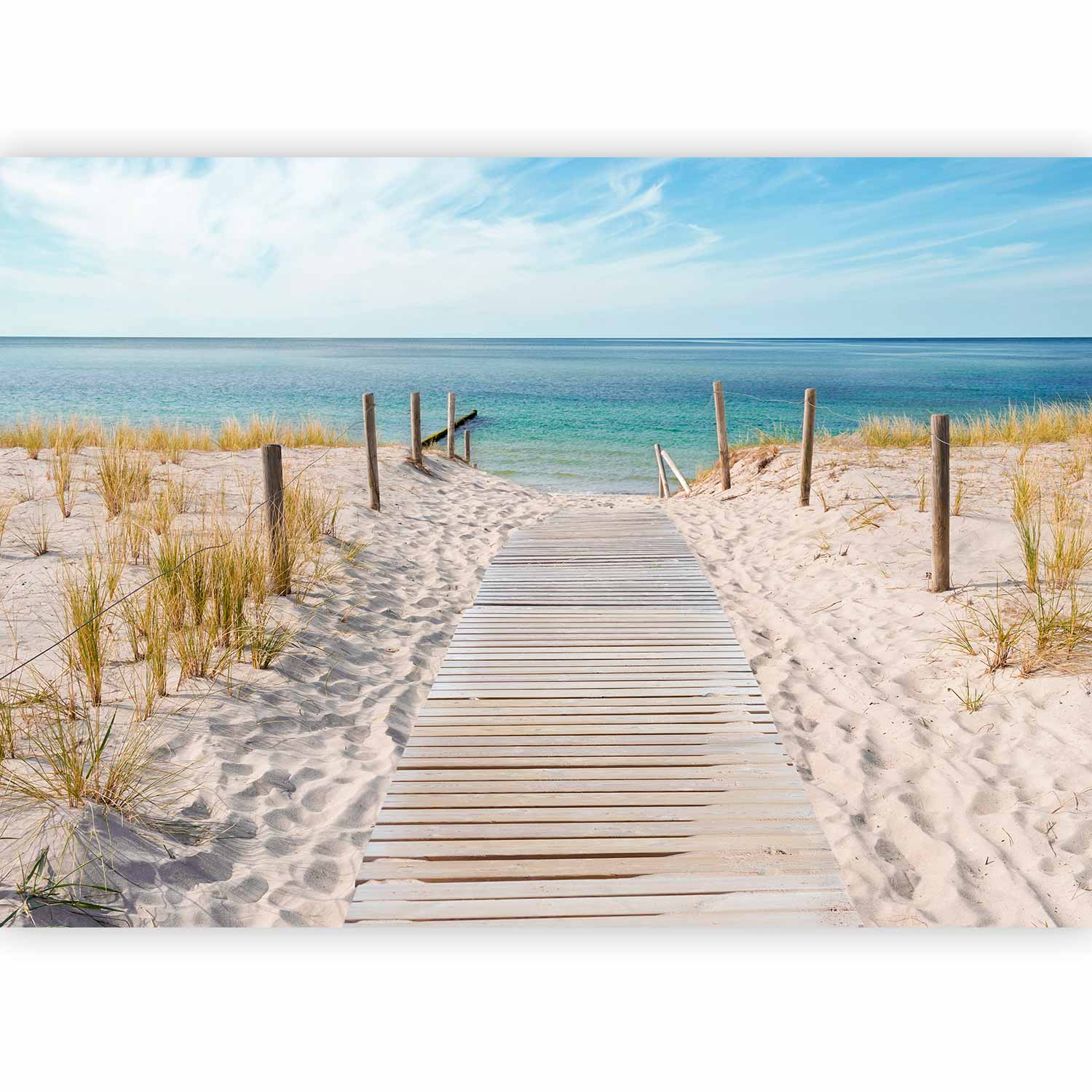 Seaside Holiday Landscape Wall Mural