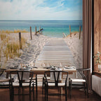 Seaside Holiday Landscape Wall Mural