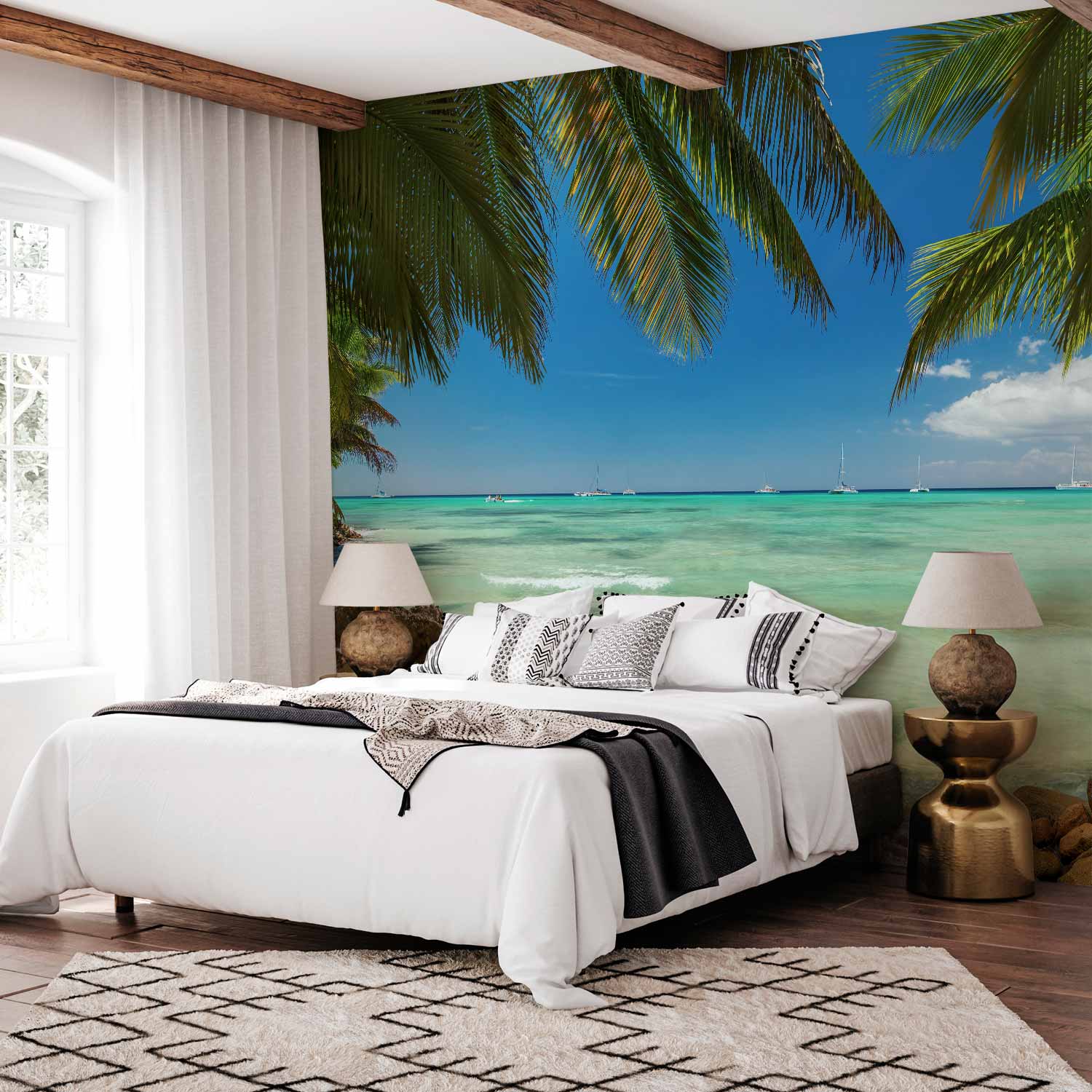 Relaxing Beach Scene Wall Mural