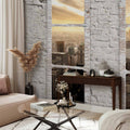 New York Skyline Window View Wall Mural