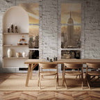 New York Skyline Window View Wall Mural