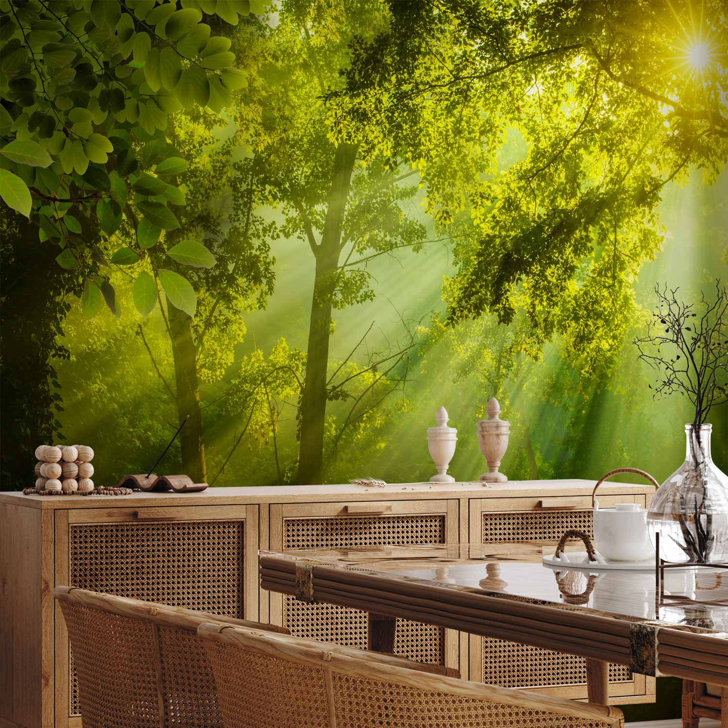 Secret Forest Trees Nature Wall Mural