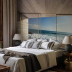 Wooden Pier Sea Waves Wall Mural