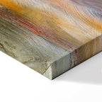 Orange Sea Waves Landscape Canvas Print