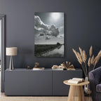 Sun Over Clouds Sky Reflection Canvas Print