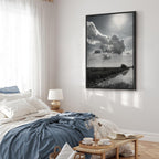 Sun Over Clouds Sky Reflection Canvas Print