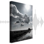 Sun Over Clouds Sky Reflection Canvas Print