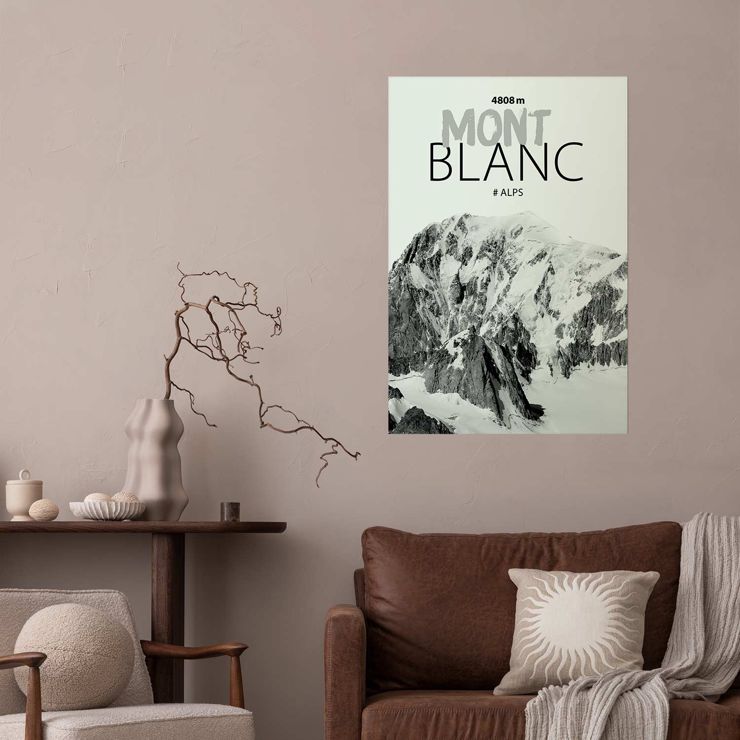 Mont Blanc Alpine Landscape Poster