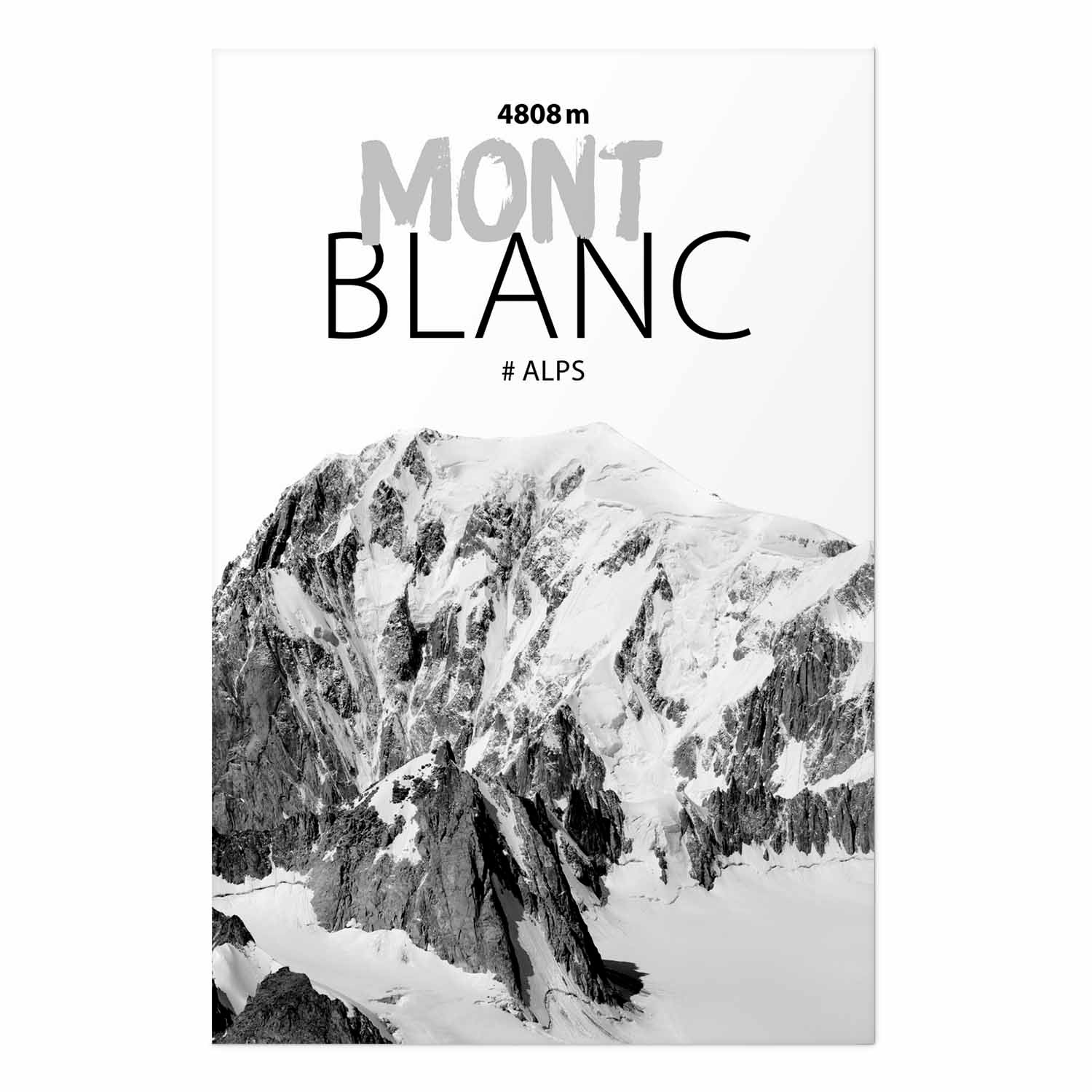 Mont Blanc Alpine Landscape Poster