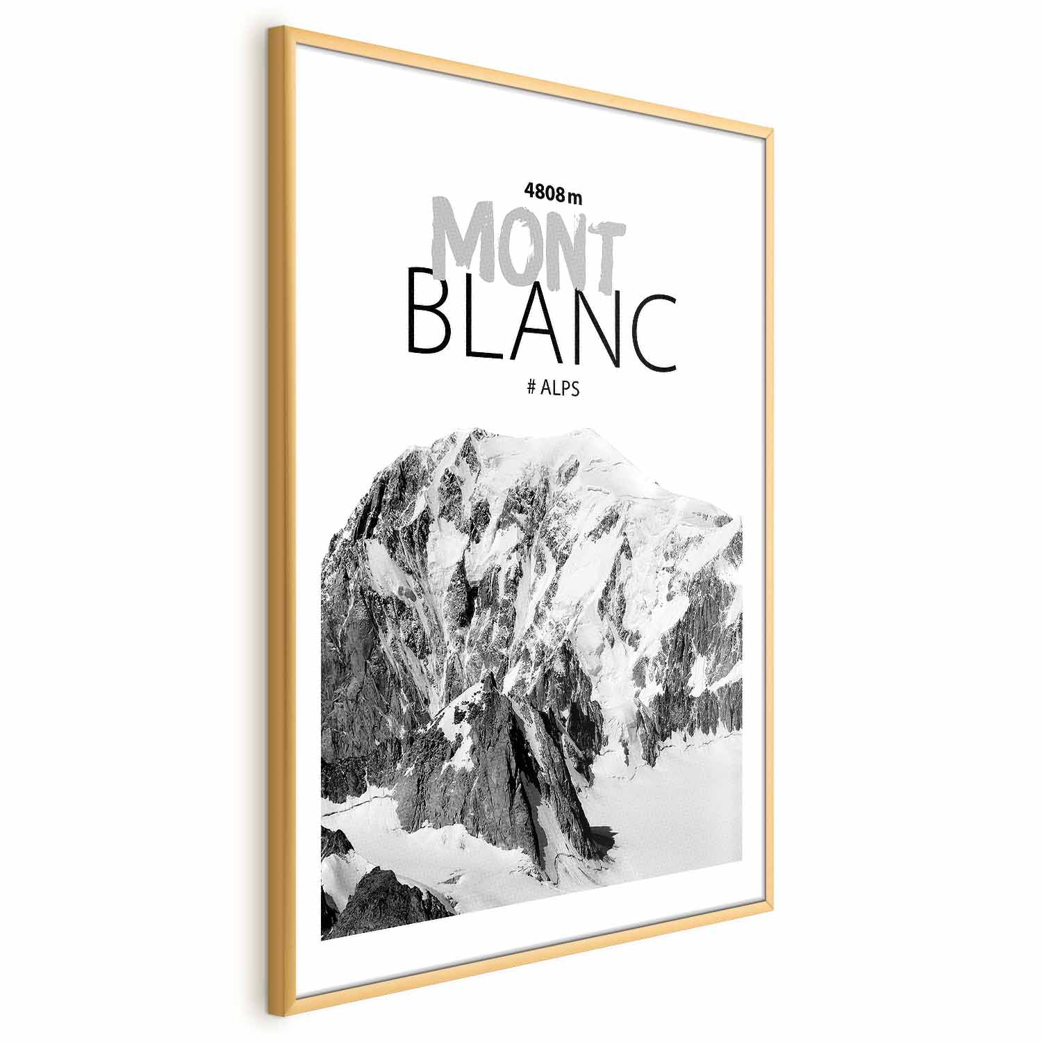 Mont Blanc Alpine Landscape Poster