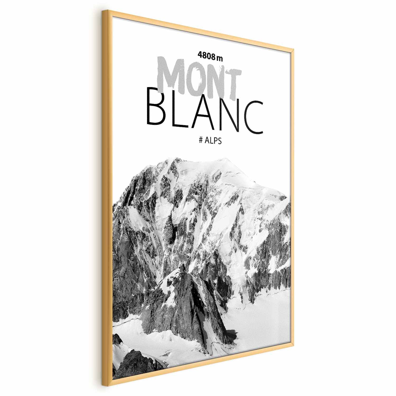 Mont Blanc Alpine Landscape Poster