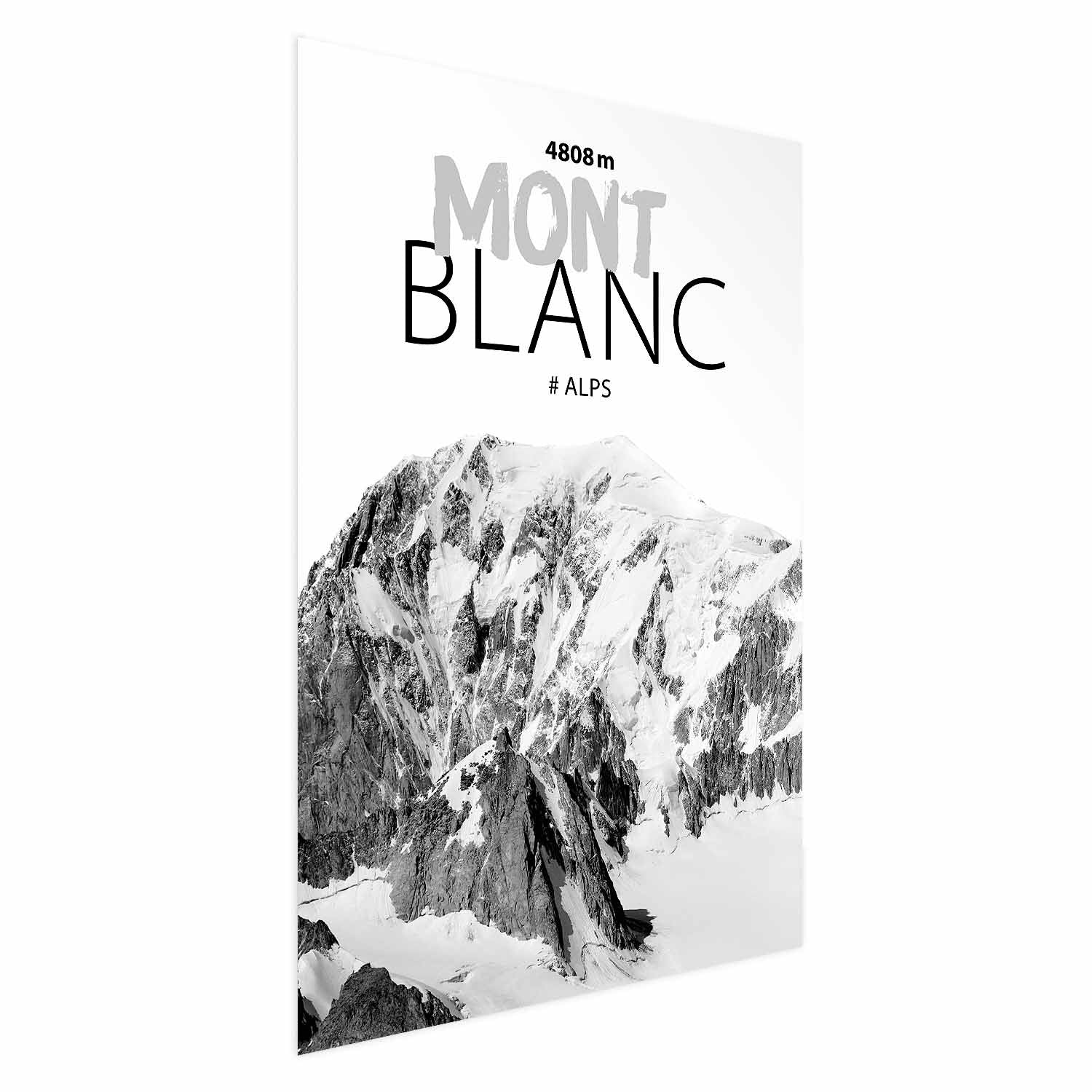 Mont Blanc Alpine Landscape Poster