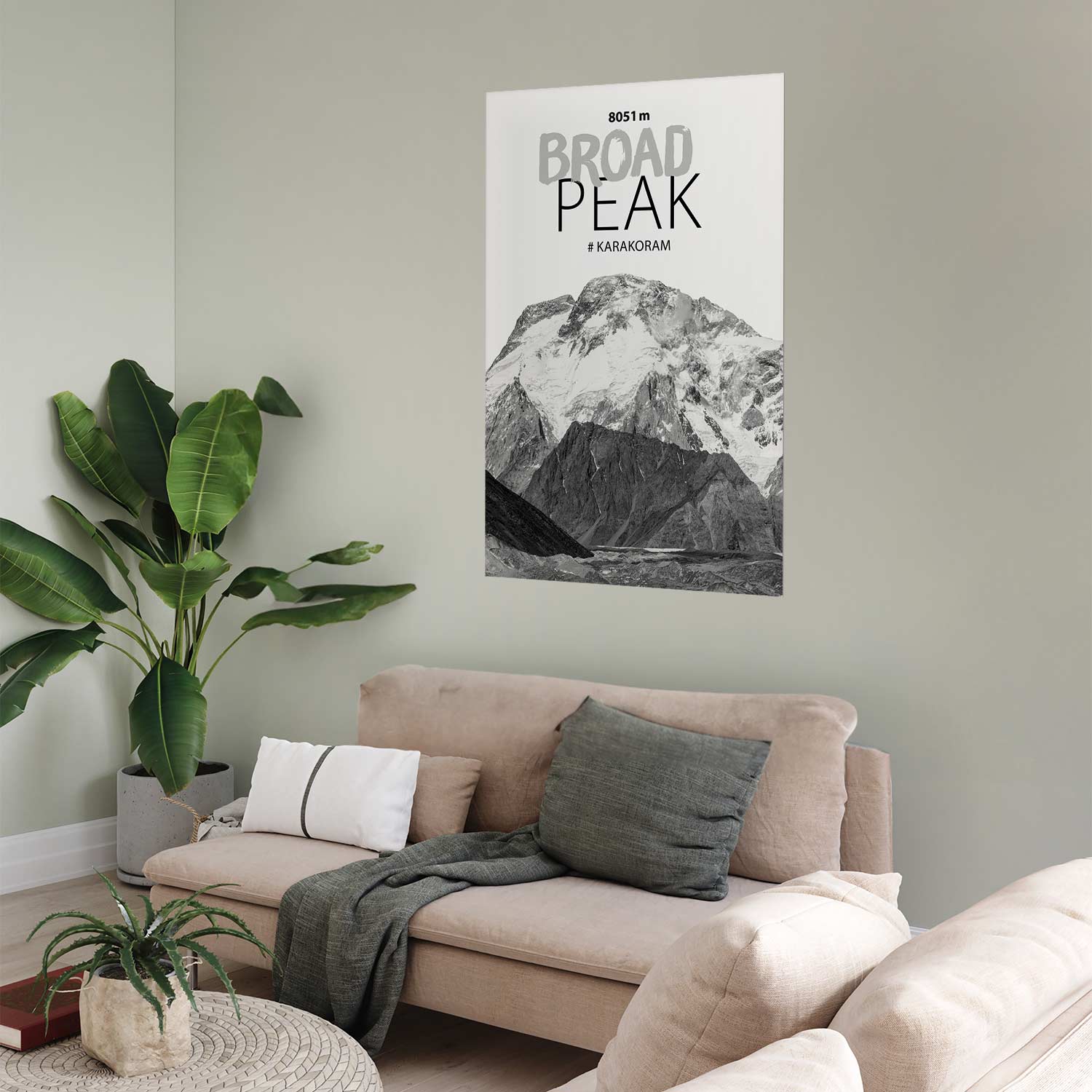 Broad Peak Mountain Landscape Poster