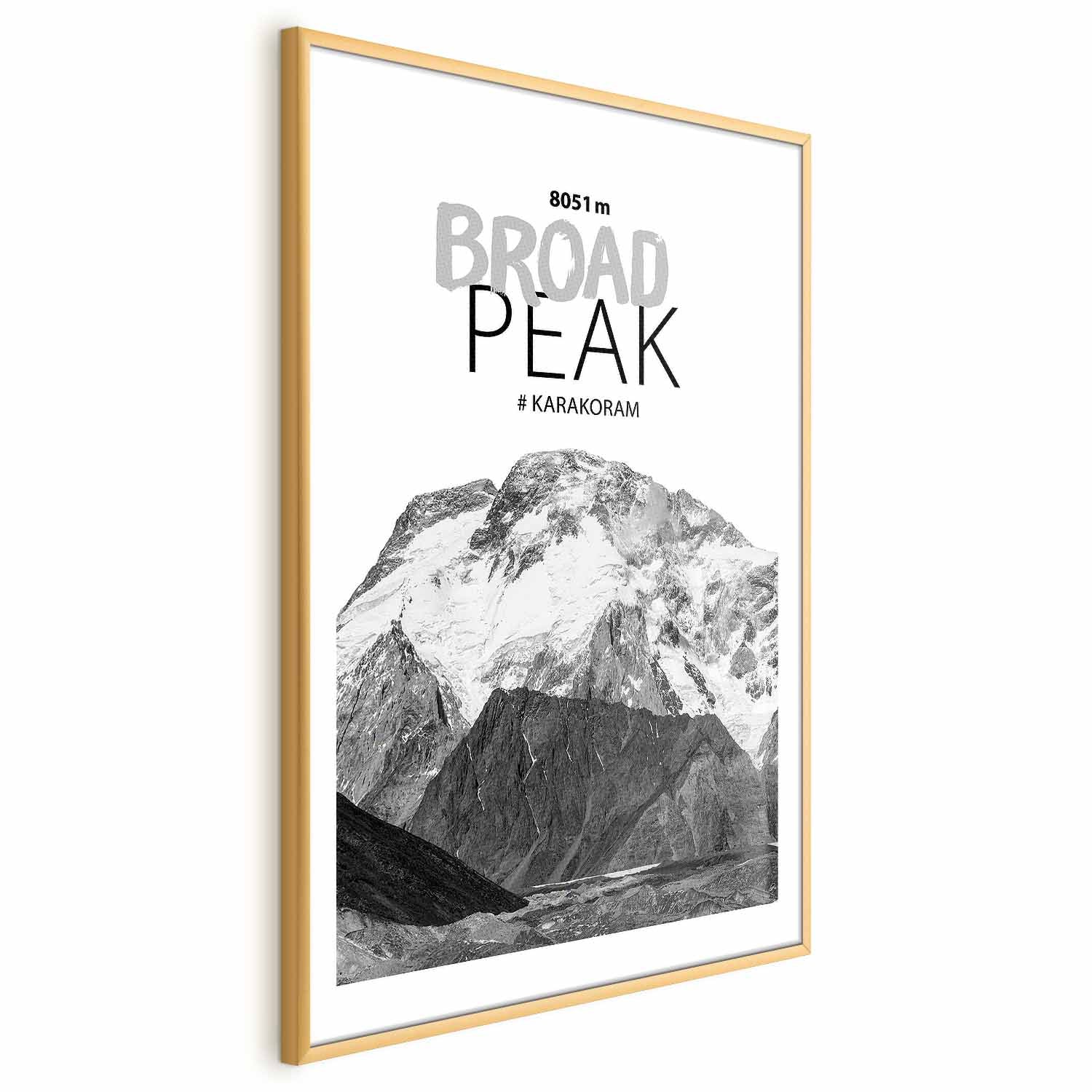 Broad Peak Mountain Landscape Poster